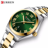 CURREN 9095 Women's Stainless Steel Watch Green